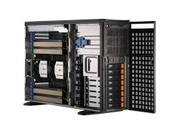 Supermicro server barebone SYS-741GE-TNRT, 16 DIMM slots, 4x PCIe 5.0 x16 (double-width) slots,   3x PCIe 5.0 x16, 2x M.2 NVMe  for boot drive only, 2x 2000W (1+1) Redundant Power Supplies,