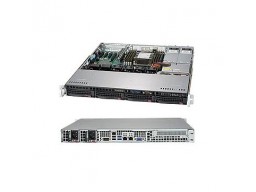 Supermicro Chassis CSE-813MFTQC-R407CB, 1U, 4 x 3.5" hot swap bays, 1 x FHFL expansion slot, 1U 4-Port 12Gbps Backplane Support 4x3.5, 400W Platinum RPSU