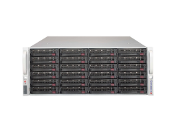 Supermicro Super Chassis 846BE2C-R1K03JBOD - 4U - 24 x 3.5" SAS3 - 12Gb/s Dual Expander - 1000W RPSU