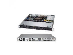 Supermicro server chassis CSE-813MFTQC-505CB 1U 4 x 3.5" hot-swap SAS/SATA drive bay with SES2, 1U 4-Port 12Gbps Backplane Support 4x3.5, 5.1 full height expansion slot(s), 500W PSU