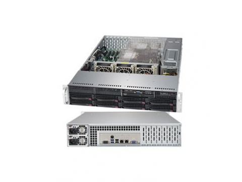 Supermicro SuperServer SYS-6029P-TRT 2U, 2xLGA 3647, TDP 70-205W, Intel C622, 16xDDR4, 8x3.5" Hot-swap, SATA3 (6Gbps); RAID 0, 1, 5, 10, 4xPCI-E 3.0 x16, 2xPCI-E 3.0 x8, 2xRJ45 10GBase-T, 1xRJ45 IPMI, 2xUSB 3.0, 4xUSB 2.0, 1xVGA, 2 COM, 2x1000W