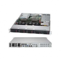 Supermicro 1U Rackmount chassis, support for motherboard size: 12" x 13" E-ATX and 13.68" x 13", 8 x 2.5" hot-swap SAS3/SATA3 (2 NVMe Ports) drive bay, 1U 600W platinum efficiency multiple output power supply w/pmbus