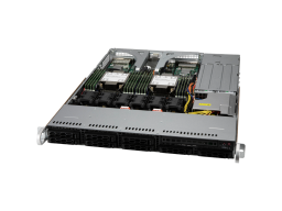 Supermicro server chassis CSE-LB13AC2-R860AW 1U for Cloud-DC mbd with AIOM support, support MB size up to 12.3" x 13.4", Dual, single Intel / AMD CPUs, 2x full height expansion slot(s), 2x S-AIOM expansion slot(s), 8 x 2.5" hot-swap SAS3/SA