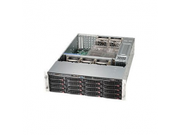 Supermicro server chassis CSE-836BE1C-R1K23B, 3U, 16 x 3.5'' hot-swap SAS/SATA drive bay with SES2, 16-port 3U SAS3 12Gbps single-expander backplane, support up to 16x 3.5-inch SAS3/SATA3 HDD/SSD, 7 FH& FL expansion slots, 1U 1200W/1000W PSU