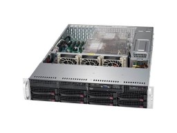 SUPERMICRO CSE-825TQC-R1K03LPB 8x 3.5" Hot-swap SAS3/ SATA Drive Bays & 2x Fixed 3.5" Drive Bays, 1000W Redundant PWS, SAS3(12 Gbps) HDD support