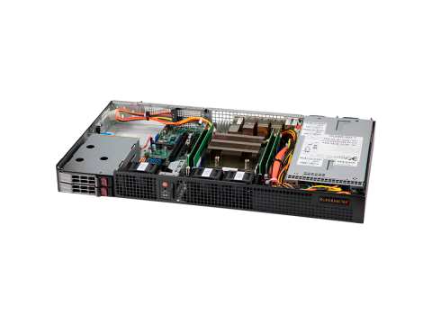 Supermicro SuperServer SYS-510T-WTR Single Socket H5 (LGA-1200) supports Intel Xeon E-2300, 4 DIMMs; 1 PCIe 4.0 x16 or 2 PCIe 4.0 x8 (FHFL)