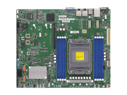 Supermicro MBD-X12SPO-F-Bulk ATX 12" x 10" (30.48cm x 25.4cm), 8 DIMM slots, 1 PCIe 4.0 x16, 2 PCIe 4.0 NVMe x8 Internal Port(s), Intel C621A controller for 10 SATA3 (6 Gbps) ports; RAID 0,1,5,10