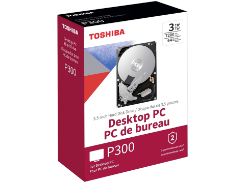 HDD Desktop TOSHIBA P300 (3.5", 6TB, 128MB, 5400 RPM, SATA 6Gb/s)