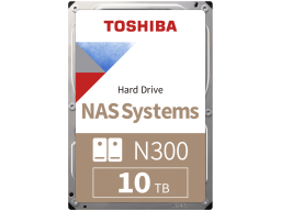 HDD NAS TOSHIBA N300 10TB CMR, 3.5'', 512MB, 7200RPM, SATA, TBW: 180