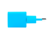 ttec SmartCharger GAN 20W PD Travel Fast Charger + USB-C - USB-C 3A Cable 120cm, Neon Blue