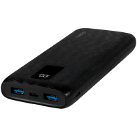 ttec PowerSlim Trio LCD 10.000mAh PD 22,5W Powerbank withTrio Cable Black