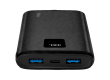 ttec PowerSlim Trio LCD 10.000mAh PD 22,5W Powerbank withTrio Cable Black