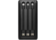 ttec PowerSlim Trio LCD 10.000mAh PD 22,5W Powerbank withTrio Cable Black