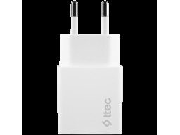 ttec Power Adapter, Duo 2.4A, 12W, White (2SCS21B)