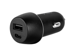 ttec SmartCharger Duo In-Car Charger USB-C+USB-A 3.1A Black