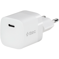 ttec SmartCharger 30W PD USB-C Travel Charger, White