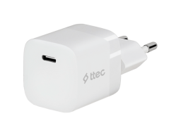 ttec SmartCharger 30W PD USB-C Travel Charger, White