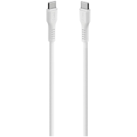 ttec USB-C - USB-C 60W PD/QC Fast Charging/Data Cable, 120cm, White