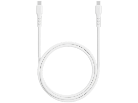ttec USB-C - USB-C 60W PD/QC Fast Charging/Data Cable, 120cm, White