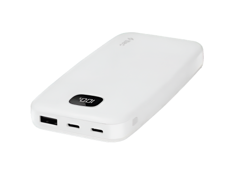 ttec ChargeUp Pro LCD 10.000mAh PD 20W Powerbank White