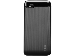 ttec PowerSlim LCD 10000 mAh Powerbank, Black (2BB183S)