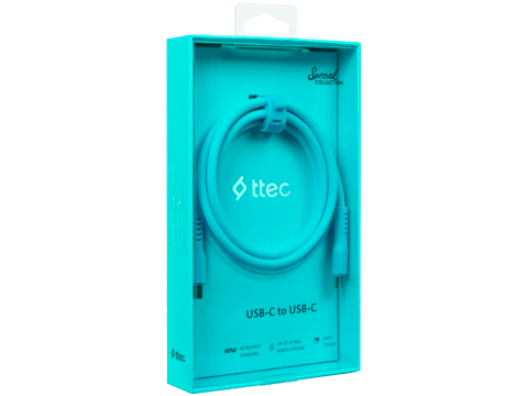 ttec USB-C - USB-C 120cm 60W PD/QC Neon Cable