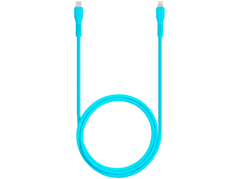 ttec Type-C - Lightning Charge / Data Cable , 120cm,Neon Blue