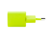 ttec SmartCharger GAN 20W PD Travel Fast Charger + USB-C - USB-C 3A Cable 120cm, Neon Yellow