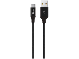 ttec AlumiCable Type C Charge/Data Cable, 2.0 , Black