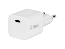 ttec SmartCharger 20W PD USB-C Travel Charger, White