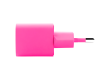 ttec SmartCharger GAN 20W PD Travel Fast Charger + USB-C - Lightning Cable 120cm, Neon Pink