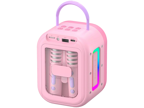 ttec VocalMate Portable Wireless Child Karaoke Set,Balerina Pink
