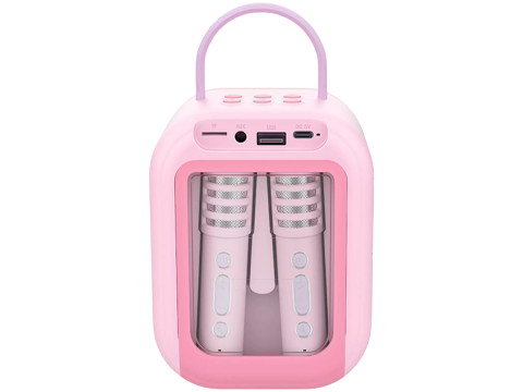 ttec VocalMate Portable Wireless Child Karaoke Set,Balerina Pink