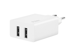 ttec SmartCharger Duo 2.4A Travel Charger With Lightning and Micro USB Cable