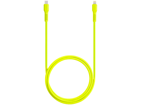 ttec Type-C - Lightning Charge / Data Cable  120cm,Neon Yellow