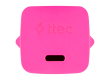 ttec SmartCharger GAN 20W PD Travel Fast Charger + USB-C - USB-C 3A Cable 120cm, Neon Pink
