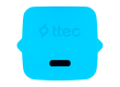 ttec SmartCharger GAN 20W PD Travel Fast Charger + USB-C - Lightning Cable 120cm, Neon Blue