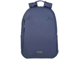 The Laser backpack for 15.6" laptops and 16" MacBooks, made from water-resistant resin-coated fabric obtained from recycled plastic, features a compact design and excellent pocket organization.