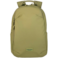 The Laser backpack for 15.6" laptops and 16" MacBooks, made from water-resistant resin-coated fabric obtained from recycled plastic, features a compact design and excellent pocket organization.
