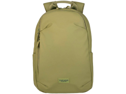 The Laser backpack for 15.6" laptops and 16" MacBooks, made from water-resistant resin-coated fabric obtained from recycled plastic, features a compact design and excellent pocket organization.