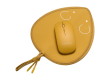 TOPO MOUSE PAD + WIRELESS MOUSE YELLOW