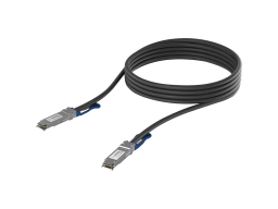 Ubiquiti UACC-DAC-QSFP28-1M QSFP28 direct attach cable with a 100 Gbps max data rate, compatible with QSFP28 and QSFP+ interfaces
