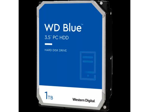 Жёсткий диск HDD 1 Tb SATA 6Gb/s Western Digital Blue WD10EZEX 3.5" 7200rpm 64Mb