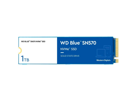 Твердотельный накопитель SSD 1Tb M.2 2280 SN570 WD Blue WDS100T3B0C NVMe