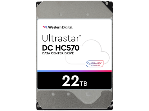 HDD Server WD/HGST ULTRASTAR DC HC570 (3.5’’, 22TB, 512MB, 7200 RPM, SAS 12Gb/s, 512E SE P3), SKU: 0F48052