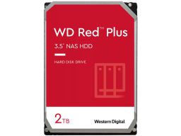 HDD NAS WD Red Plus 2TB CMR, 3.5'', 64MB, 5400 RPM, SATA, TBW: 180