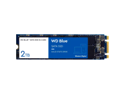 SSD WD Blue SA510 2TB SATA, M.2 2280, Read/Write: 560/520 MBps, IOPS 87K/83K, TBW: 500