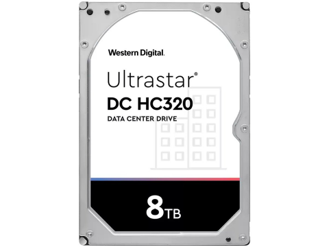 Western Digital Ultrastar DC HDD Server 7K8 (3.5’’, 8TB, 256MB, 7200 RPM, SAS 12Gb/s, 512E SE), SKU: 0B36400