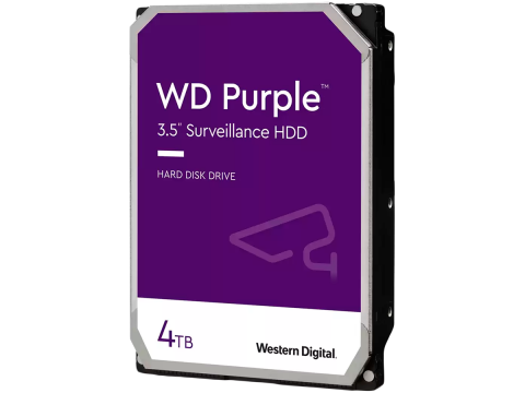 Жёсткий диск HDD 4 Tb SATA 6Gb/s Western Digital Purple WD42PURZ 3.5" 5400rpm 256Mb