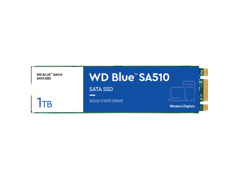 Твердотельный накопитель SSD 1Tb M.2 2280 SA510 WD Blue WDS100T3B0B SATA